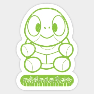 Turtleboy in ASL Sticker